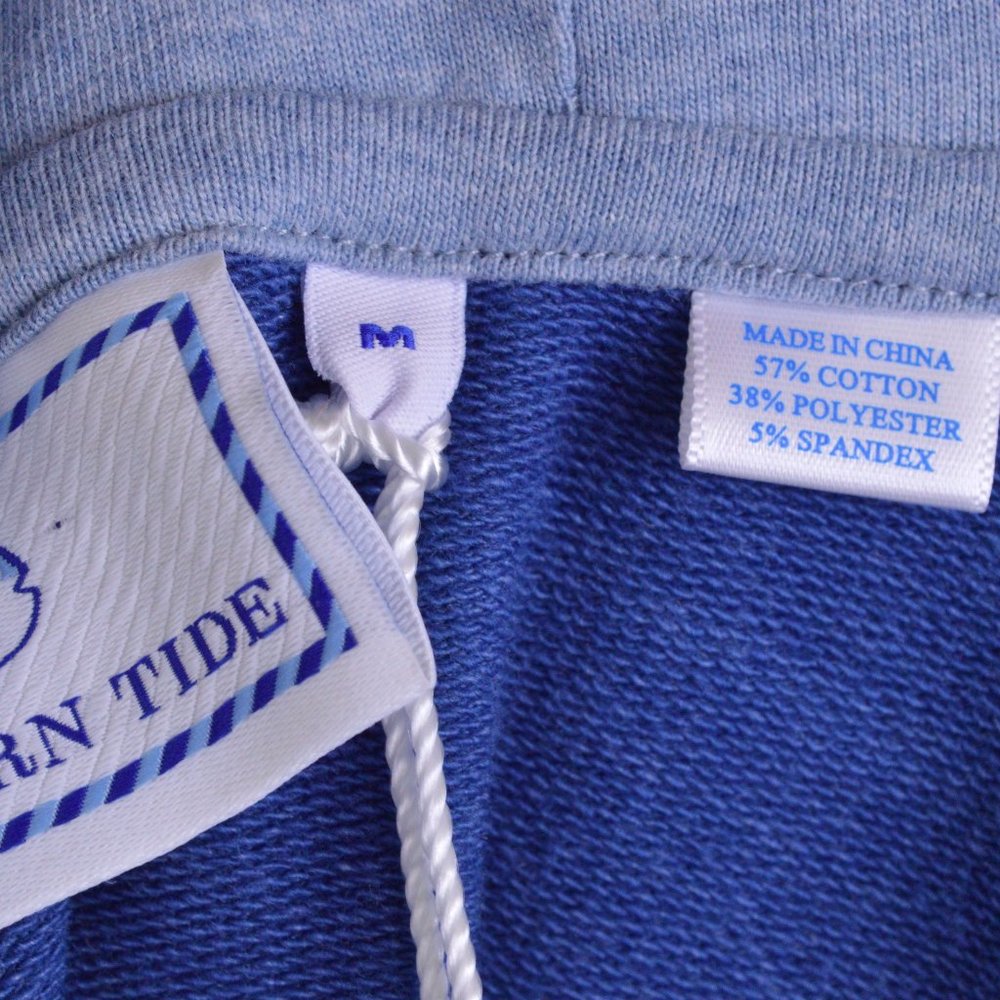 NEW Southern Tide Mens Hoodie Pullstring Blue - Picture 8 of 11